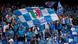 Fans of Serie A champions Scudetto Napoli wave flags and cheer Fans of Serie A champions Scudetto Napoli wave flags and cheer