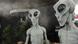 Figuras de extraterrestres en el museo de OVNIS de Roswell, Estados Unidos.