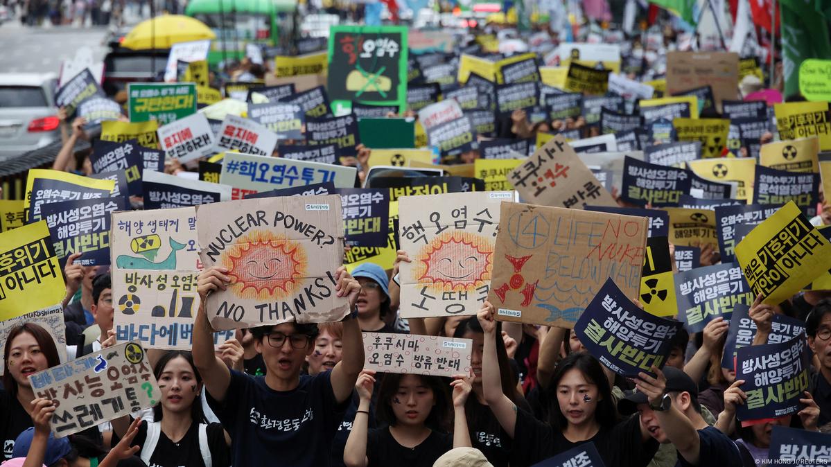 South Korea Protesters Rail Against Fukushima Release Plan Dw 08 12 2023