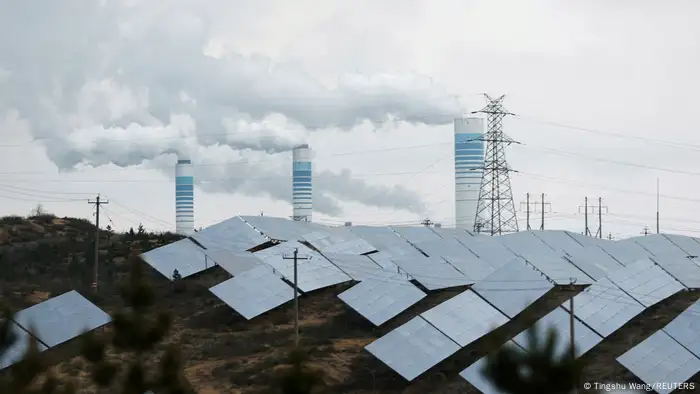 China Symbobild Energieversorgung Gegensätze