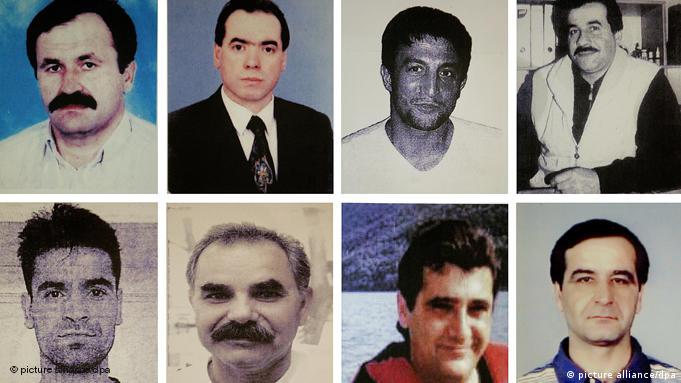 NSU, 2000-2011 yılları arasında çoğu Türk kökenli olmak üzere 10 kişiyi öldürdü. Üst sırada soldan sağa Enver Şimşek, Abdurrahim Özüdoğru, Süleyman Taşköprü ve Habil Kılıç; alt sırada ise Yunus Turgut, İsmail Yaşar, Theodoros Boulgarides ve Mehmet Kubaşık görülüyor. NSU, 2000-2011 yılları arasında çoğu Türk kökenli olmak üzere 10 kişiyi öldürdü. Üst sırada soldan sağa Enver Şimşek, Abdurrahim Özüdoğru, Süleyman Taşköprü ve Habil Kılıç; alt sırada ise Yunus Turgut, İsmail Yaşar, Theodoros Boulgarides ve Mehmet Kubaşık görülüyor.