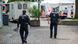 Police close to the crime scene in Wittlich Police close to the crime scene in Wittlich