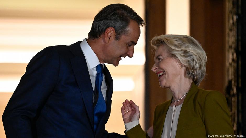 Kirijakos Micotakisi i Ursula fon der Lajen u Atini, 2023.