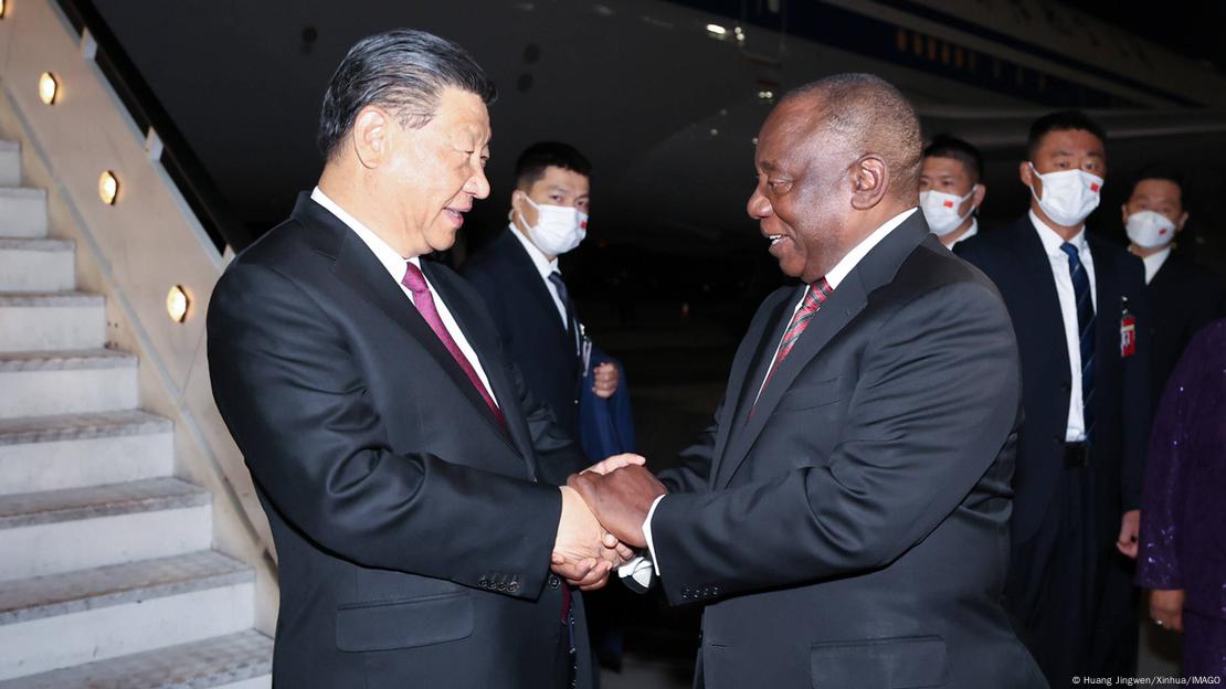 Südafrika BRICS-Gipfel in Johannesburg | Xi Jinping und Cyril Ramaphosa