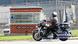 Un policía en motocicleta vigila la entrada a la cárcel del condado de Fulton, Georgia, Estados Unidos Un policía en motocicleta vigila la entrada a la cárcel del condado de Fulton, Georgia, Estados Unidos