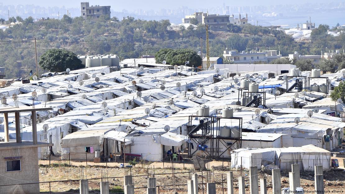 Lübnan’da Suriyeli sığınmacıların kaldığı mülteci kampı