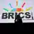 BRICS logo is seen during the 15th summit of the bloc's leaders in Johannesburg