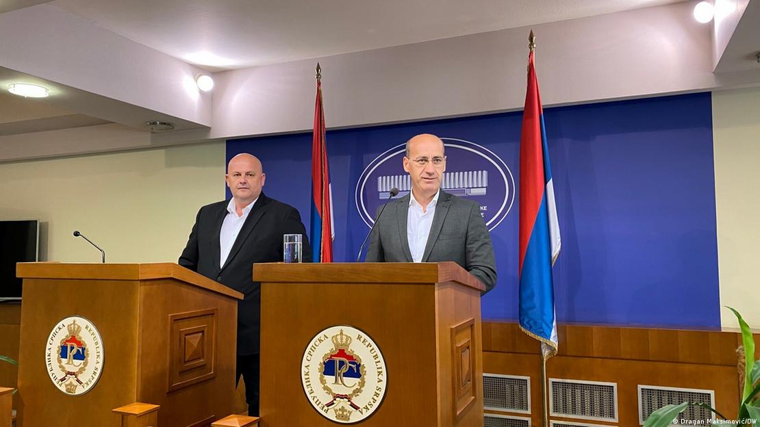 Bošnjački poslanici u Parlamentu Republike Srpske Amir Hurtić i Ramiz Salkić