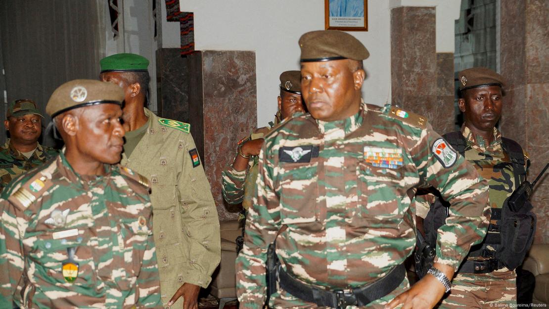 Niger | Le général Abdourahmane Tiani en compagnie des membres de la junte militaire. Niger | Le général Abdourahmane Tiani en compagnie des membres de la junte militaire.