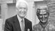 Bob Barker with a statue of himself at the Academy of Television Arts & Sciences Hall of Fame Plaza in North Hollywood Bob Barker with a statue of himself at the Academy of Television Arts & Sciences Hall of Fame Plaza in North Hollywood