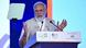 Narendra Modi speaking at the summit in New Delhi Narendra Modi speaking at the summit in New Delhi