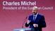 European Council President Charles Michel speaks during the Bled Strategic Forum 2023 at the Bled Festival Hall in Bled, Slovenia European Council President Charles Michel speaks during the Bled Strategic Forum 2023 at the Bled Festival Hall in Bled, Slovenia
