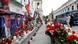 Russland improvisierte Gedenkstätte für Prigoschin in Moskau Russland improvisierte Gedenkstätte für Prigoschin in Moskau