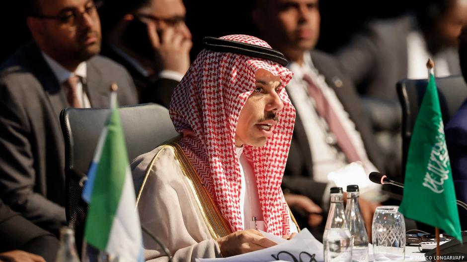 資料照片：沙特阿拉伯外交大臣費薩爾在8月的金磚峰會上