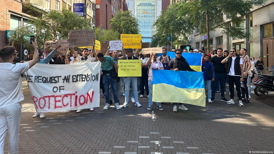 Protesto de rua na Holanda