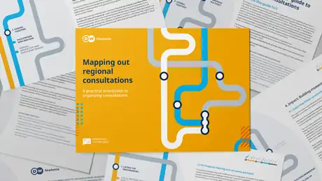 Mock-up Mapping out regional consultations DW Akademie guide