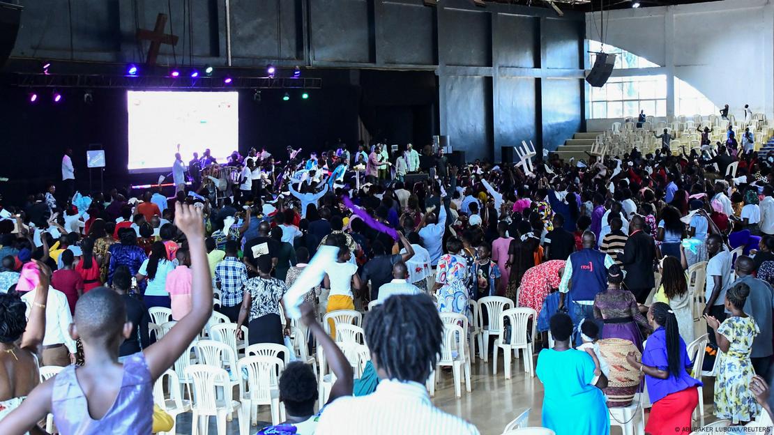 Worshippers at Lubaga Miracle Center