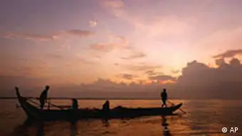 Sonnenaufgang am Mekong