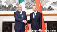 BEIJING, Sept. 4, 2023 (Xinhua) -- Chinese Foreign Minister Wang Yi, also a member of the Political Bureau of the Communist Party of China Central Committee, holds talks with Italian Vice-President of the Council of Ministers and Minister of Foreign Affairs and International Cooperation Antonio Tajani in Beijing, capital of China, Sept. 4, 2023. (Xinhua/Shen Hong)