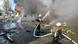 Bomberos en acción tras ataque ruso contra el mercado central de Kostiantinivka, en la provincia de Donetsk del este de Ucrania, Bomberos en acción tras ataque ruso contra el mercado central de Kostiantinivka, en la provincia de Donetsk del este de Ucrania,
