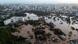 Foto aérea de inundaciones en Río Grande do Sul.