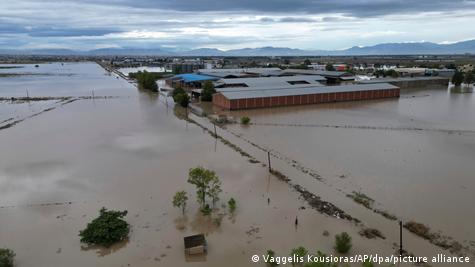 Πλημμυιρσμένη περιοχή στη Θεσσαλία