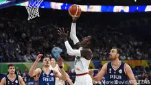 Basketball - FIBA World Cup 2023 - Final - Germany v Serbia - Mall of Asia Arena, Manila, Philippines - September 10, 2023
Germany's Dennis Schroder in action REUTERS/Lisa Marie David