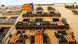 Catalan national and independence flags and amnesty symbol on balconies Catalan national and independence flags and amnesty symbol on balconies