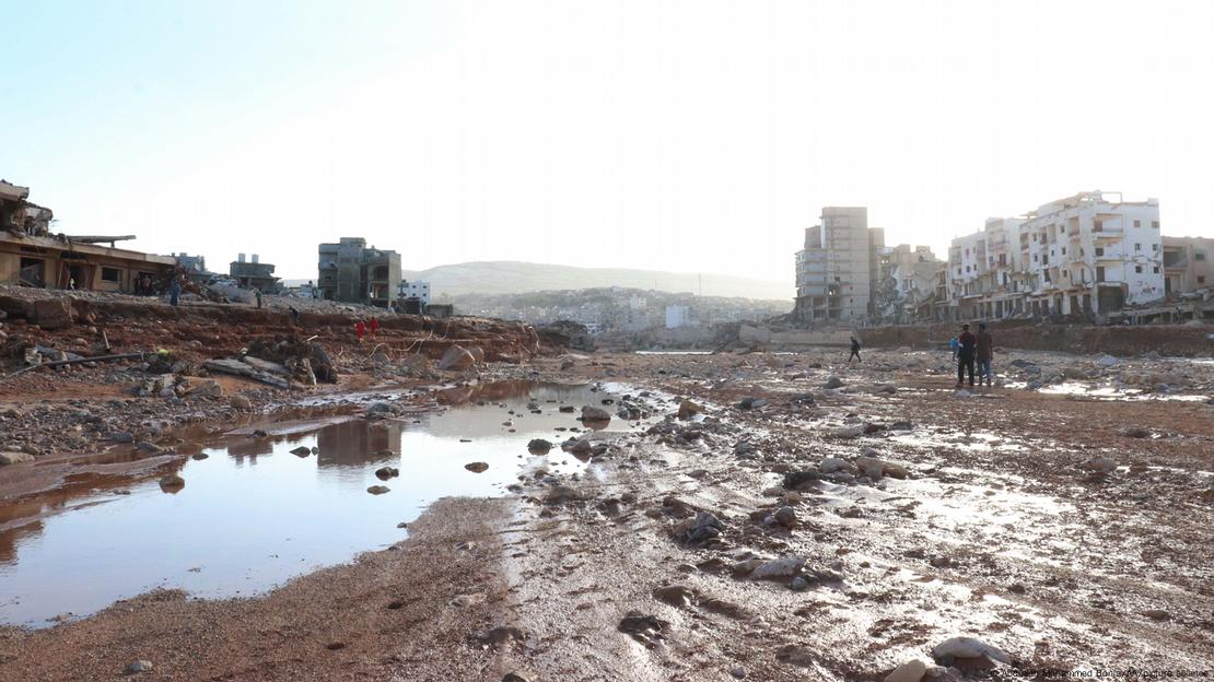 Imagen de la devastación en Derna tras las inundaciones causadas por la tormenta Daniel.