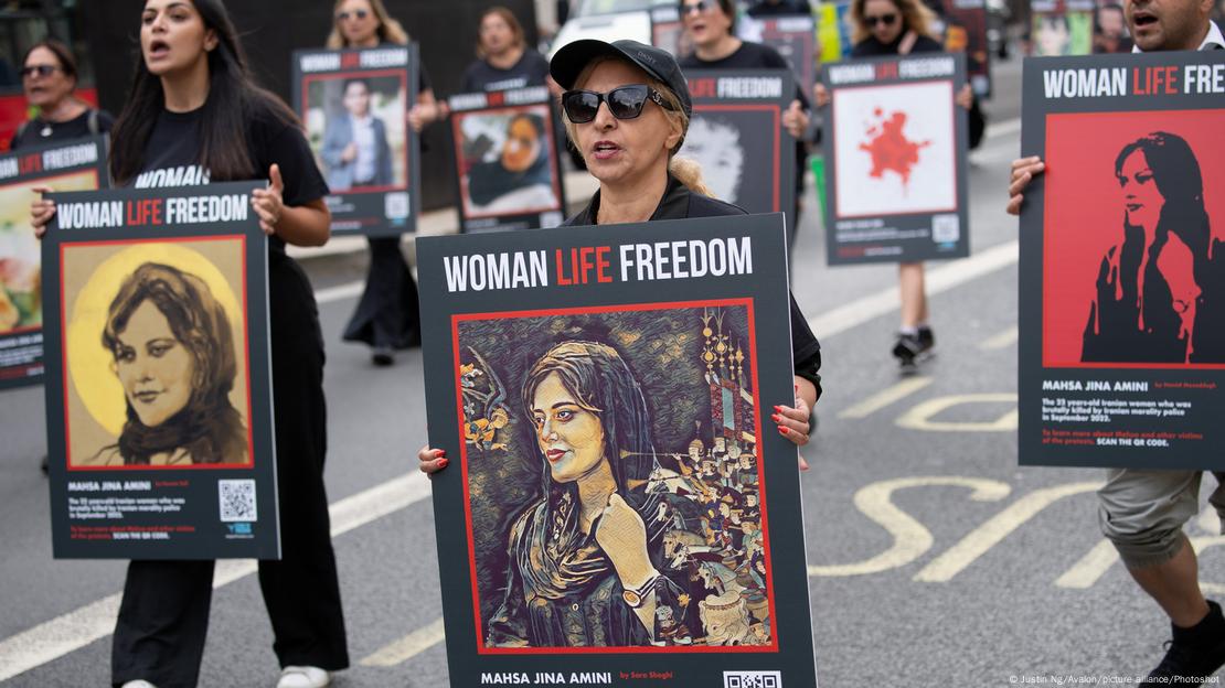 A Woman Life Freedom march in London