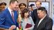 North Korean leader Kim Jong Un is presented a gift by Khabarovsk region governor Mikhail Degtyarev during a visit to an aircraft manufacturing plant in the city of Komsomolsk-on-Amur in the Khabarovsk region, Russia, September 15, 2023. North Korean leader Kim Jong Un is presented a gift by Khabarovsk region governor Mikhail Degtyarev during a visit to an aircraft manufacturing plant in the city of Komsomolsk-on-Amur in the Khabarovsk region, Russia, September 15, 2023.