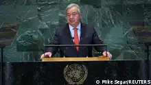 18/09/2023 *** United Nations Secretary-General Antonio Guterres delivers a statement during the opening of the Sustainable Development Goals (SDG) Summit 2023, at U.N. headquarters in New York City, New York, U.S., September 18, 2023. REUTERS/Mike Segar