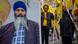 A photo of Hardeep Singh Nijjar at a Sikh protest in Vancouver A photo of Hardeep Singh Nijjar at a Sikh protest in Vancouver