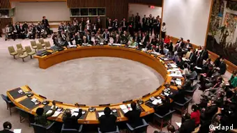 Blick in den Sitzungssaal des UN-Sicherheitsrates. Undatierte Aufnahme (Foto: dapd)