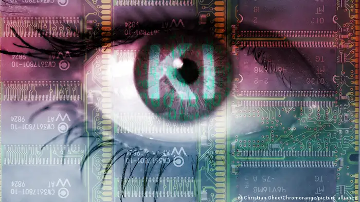 تصویر چشم با کُدهای هوش مصنوعی