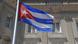 Kubanische Flagge vor Havannas Botschaft in Washington Kubanische Flagge vor Havannas Botschaft in Washington