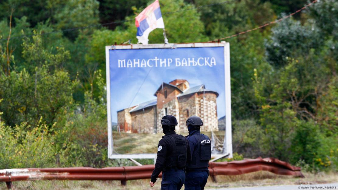 Kosovska policija kod manastira Banjska
