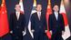 El viceministro de Relaciones Exteriores de Corea del Sur, Chung Byung-won (centro), y sus colegas de Japón, Takehiro Funakoshi (izq.) y de China, Nong Rong, posan antes de iniciar una reunión de alto nivel en Seúl el 26.09.2023. El viceministro de Relaciones Exteriores de Corea del Sur, Chung Byung-won (centro), y sus colegas de Japón, Takehiro Funakoshi (izq.) y de China, Nong Rong, posan antes de iniciar una reunión de alto nivel en Seúl el 26.09.2023.