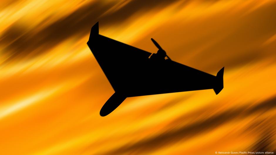 Ruski dron na nebu iznad Ukrajine