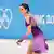 Eiskunstläuferin Kamila Walijewa bei den Olympischen Spielen in Peking