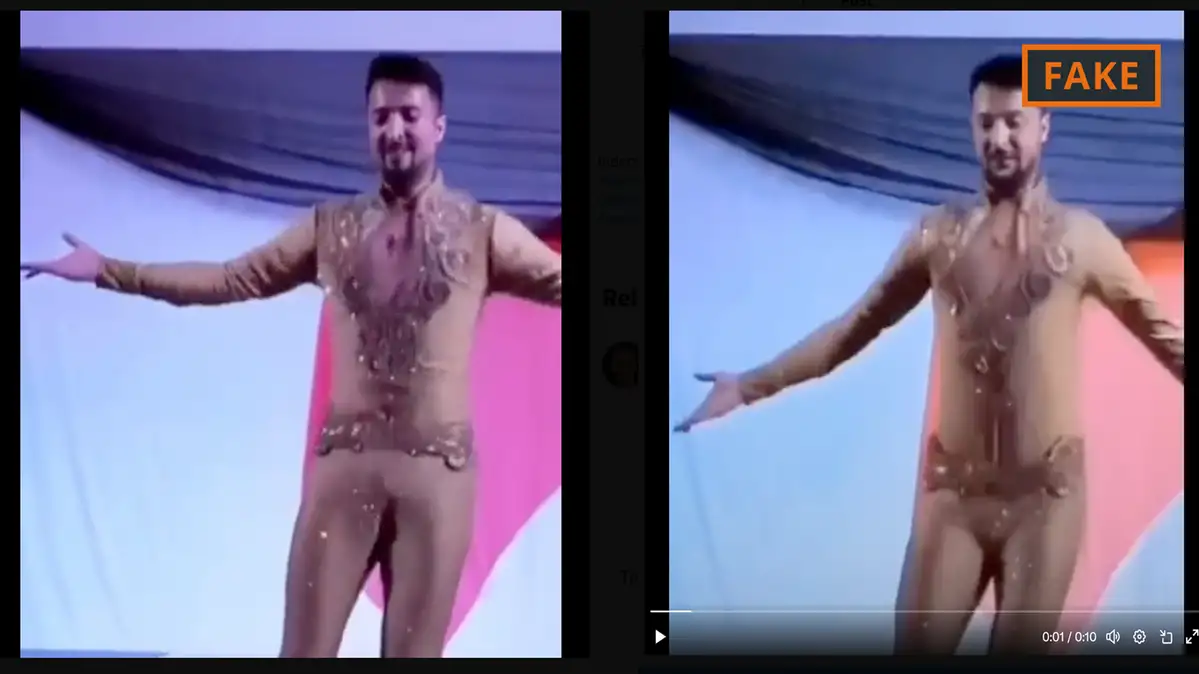 The man in the video is not Volodymyr Zelenskyy, but the dancer Pablo Acosta  from Argentina