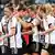 Deutsche Spielerinnen bejubeln Tor im Nations-League-Spiel Deutschland gegen Island