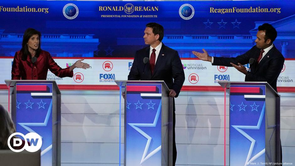 Us Republican Candidates Tussle At Trump-less Primary Debate – Dw – 09 