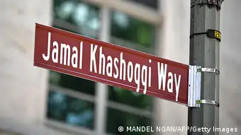 USA | Straßenschild Jamal Khashoggi