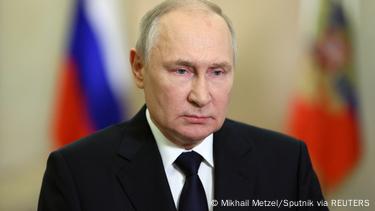 Ο ρώσος πρόεδρος Βλαντίμιρ Πούτιν σε τηλεοπτικό διάγγελμα 