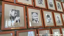 FILE PHOTO: Pictures of Nobel Prize laureates are displayed inside the Norwegian Nobel Institute in Oslo, Norway September 19, 2022. REUTERS/Victoria Klesty/File Photo