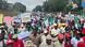 Members of unions gather during a nationwide anti-government protest in 2022. Members of unions gather during a nationwide anti-government protest in 2022.