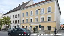 FILE - This Sept. 27, 2012 file photo shows an exterior view of Adolf Hitler's birth house in Braunau am Inn, Austria. The Austrian government is looking at options that would allow it to expropriate the house where Hitler spent his early childhood as it seeks to end a dispute with the dwellingâs owner over its use, officials said Wednesday, Jan. 14, 2015. The move is the latest in efforts by the government to ensure that the house is not turned to a use that makes it even more of a shrine for Hitler fans. (AP Photo/Kerstin Joensson, File)