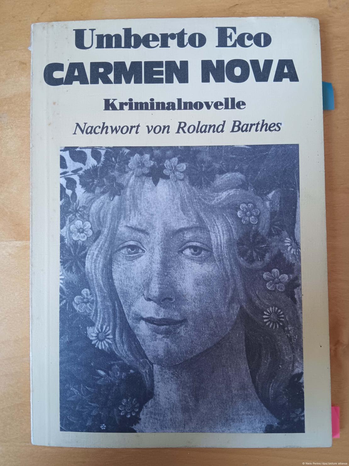 Το εξώφυλλο του επίμαχου βιβλίου "Carmen Nova"