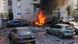 Палаюча машина після ракетного удару по ізраїльському Ашкелону Палаюча машина після ракетного удару по ізраїльському Ашкелону